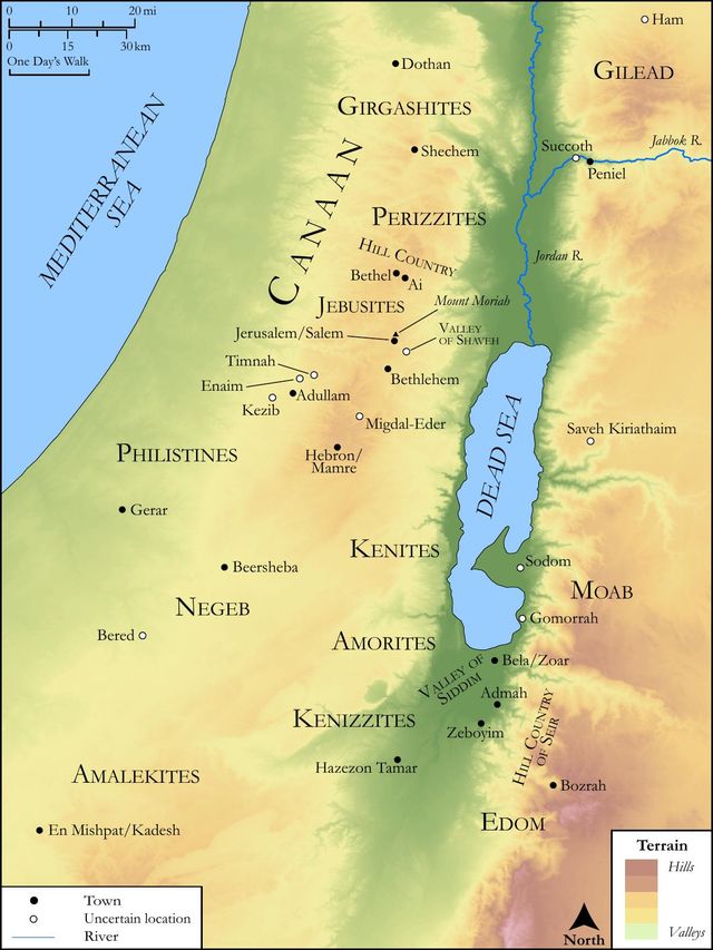 All Genesis Sites (Canaan)