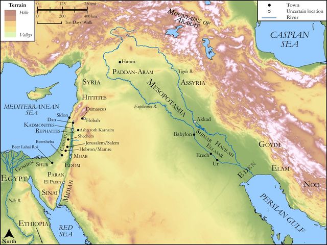 All Genesis Sites (Middle East)
