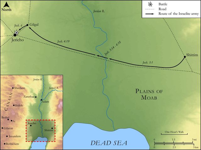Crossing the Jordan and the Fall of Jericho