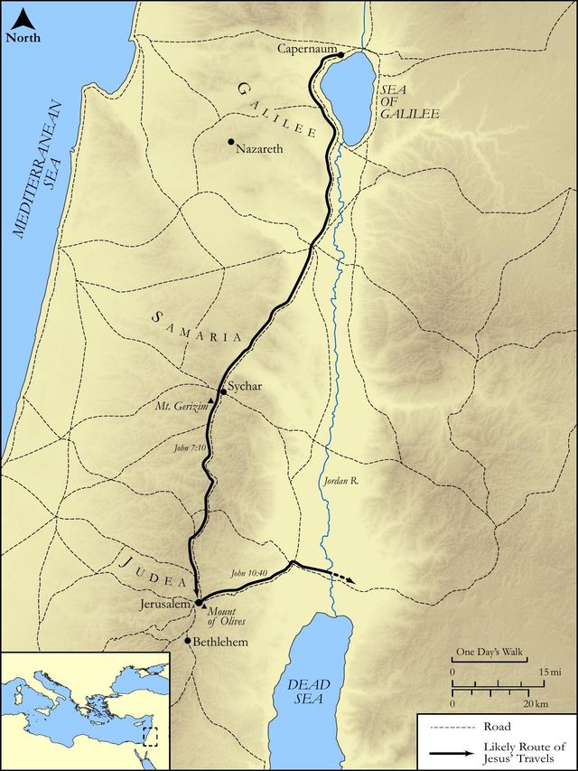 Jesus' Third Journey from Galilee to Jerusalem