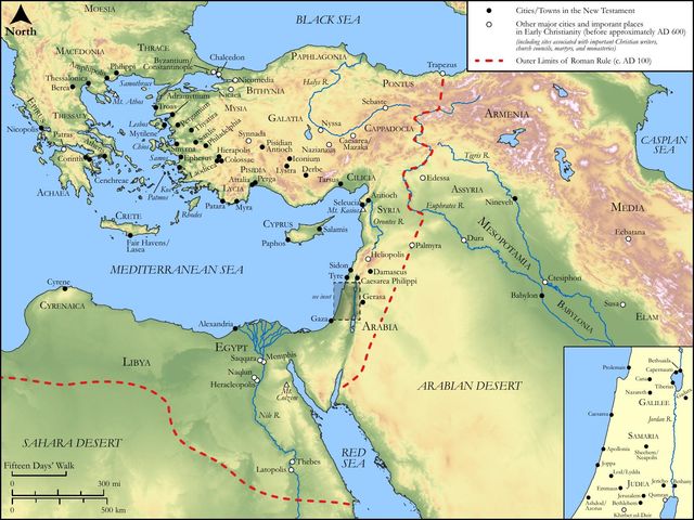 Important Sites in Early Christianity (East)