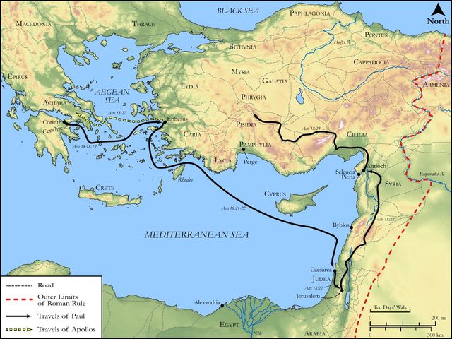 End of Paul's Second Missionary Journey and Beginning of his Third