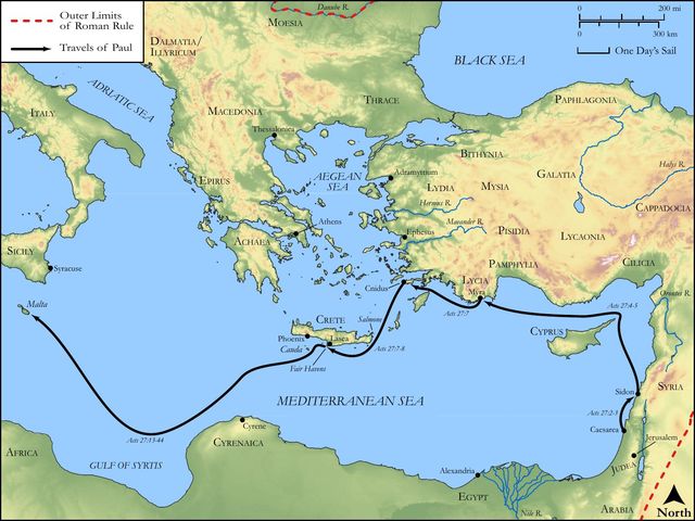 Paul's Journey to Rome (Part 1)