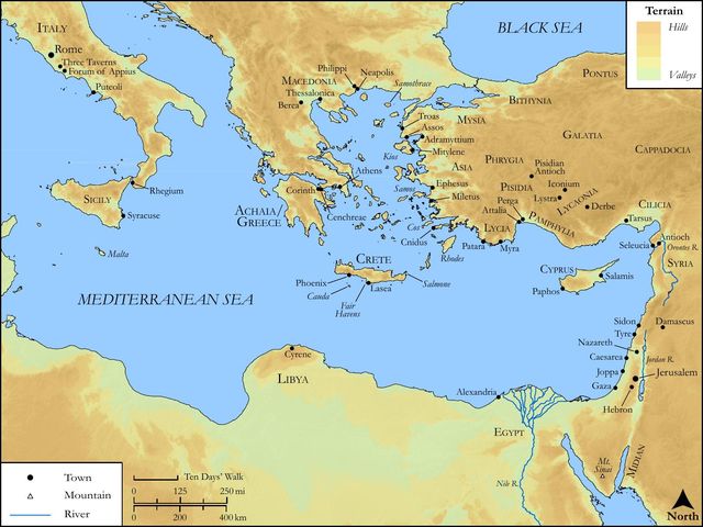 All Acts Sites (Eastern Mediterranean)
