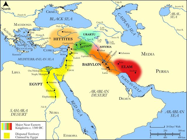 The Near East in the Late Bronze Age