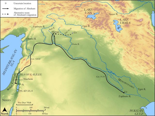 Abraham's Journey to Canaan
