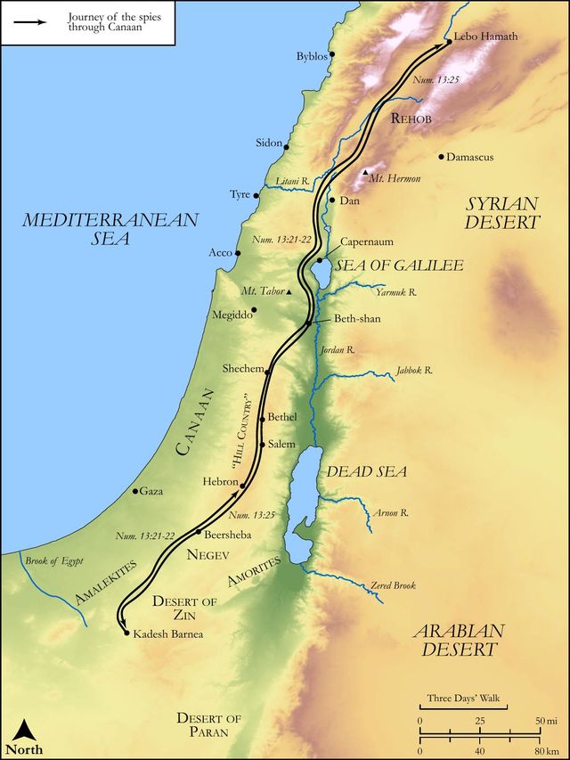 Journey of the Spies to Canaan