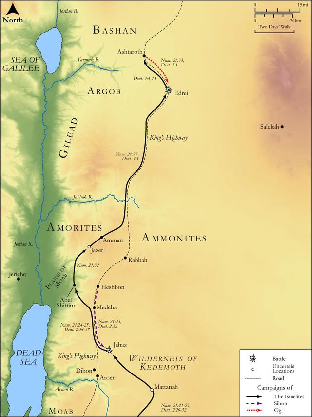 The Defeat of Sihon and Og