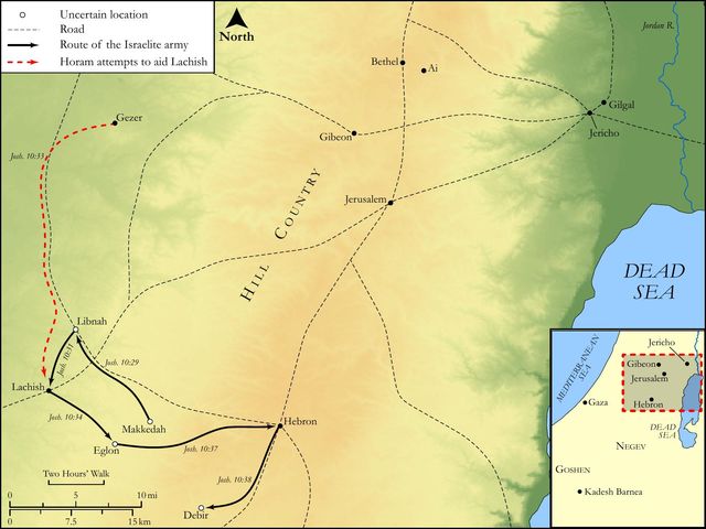 Joshua's Conquests in the South
