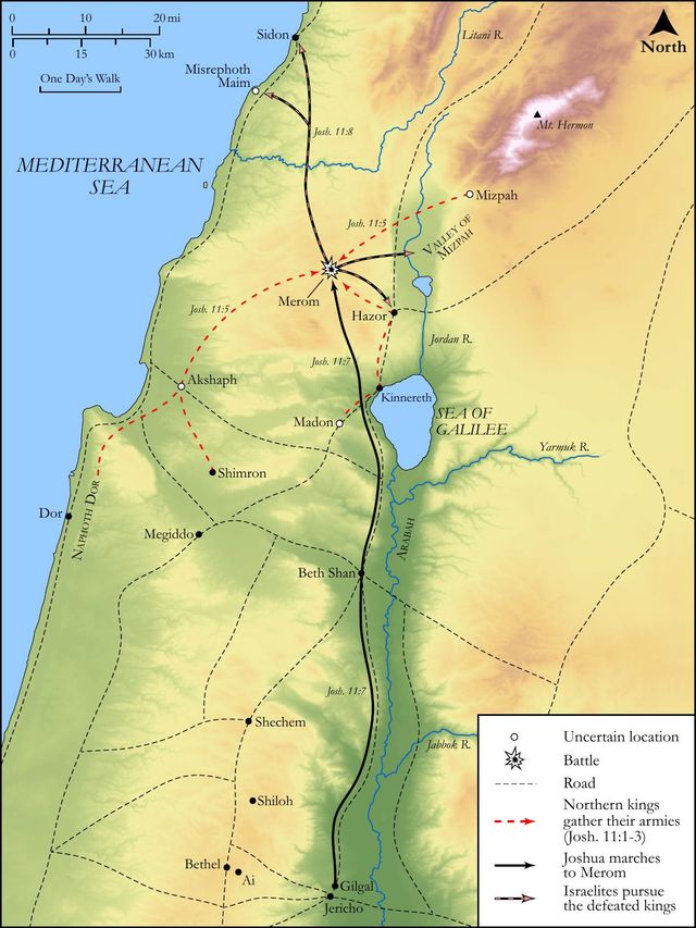 Joshua's Conquests in the North