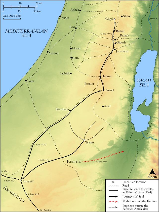 Saul Destroys the Amalekites