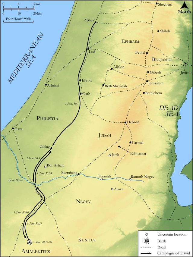 David Destroys the Amalekites