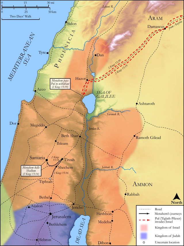 Menahem's Coup and Reign