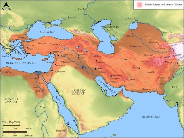 The Persian Empire in the time of Esther