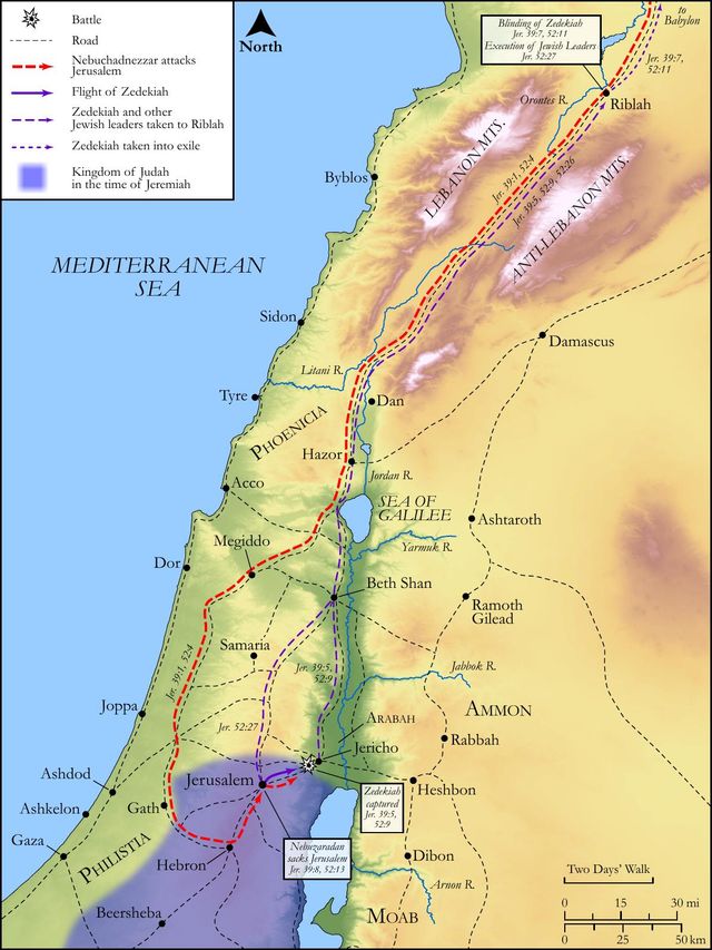 The Fall of Jerusalem and Zedekiah's Capture