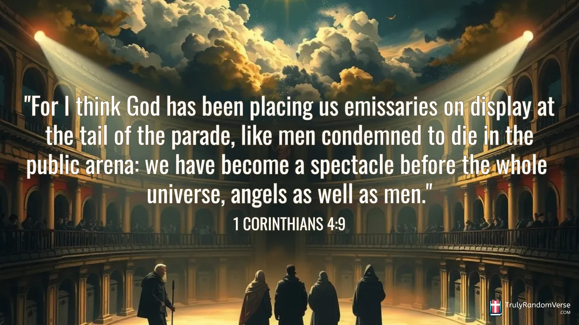 Image for 1 Corinthians 4:9 by Anonymous