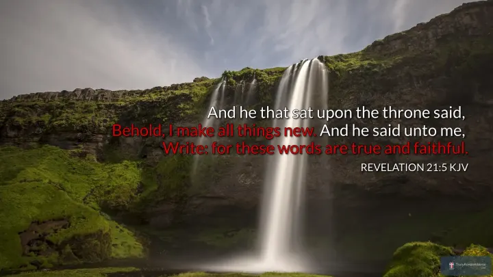 Revelation 21:5 KJV