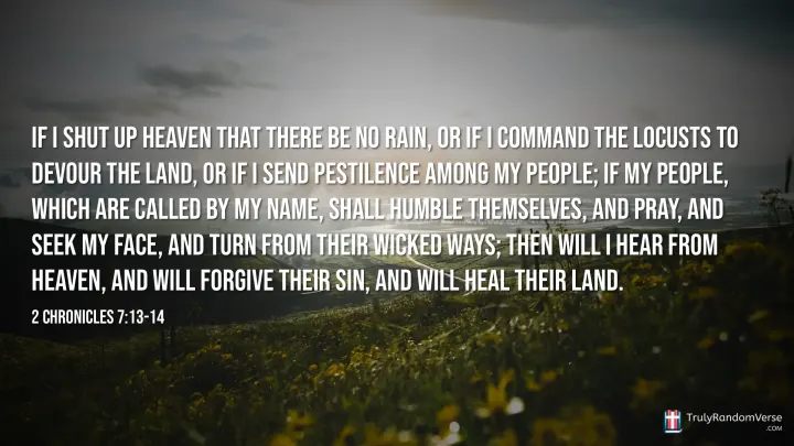 2 Chronicles 7:13-14