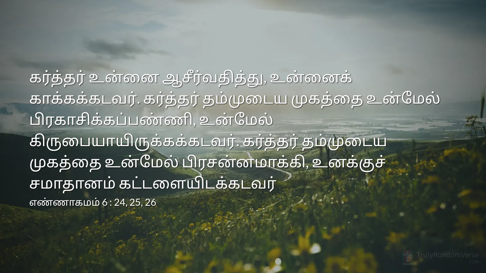 Image for எண்ணாகமம் 6 : 24, 25, 26 by Non
