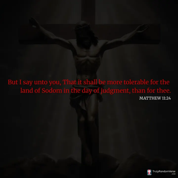 Matthew 11:24