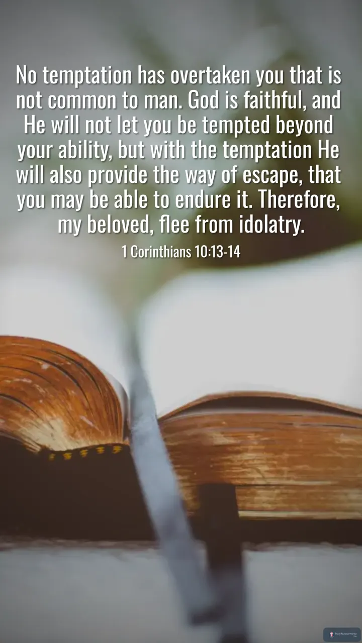 1 Corinthians 10:13-14