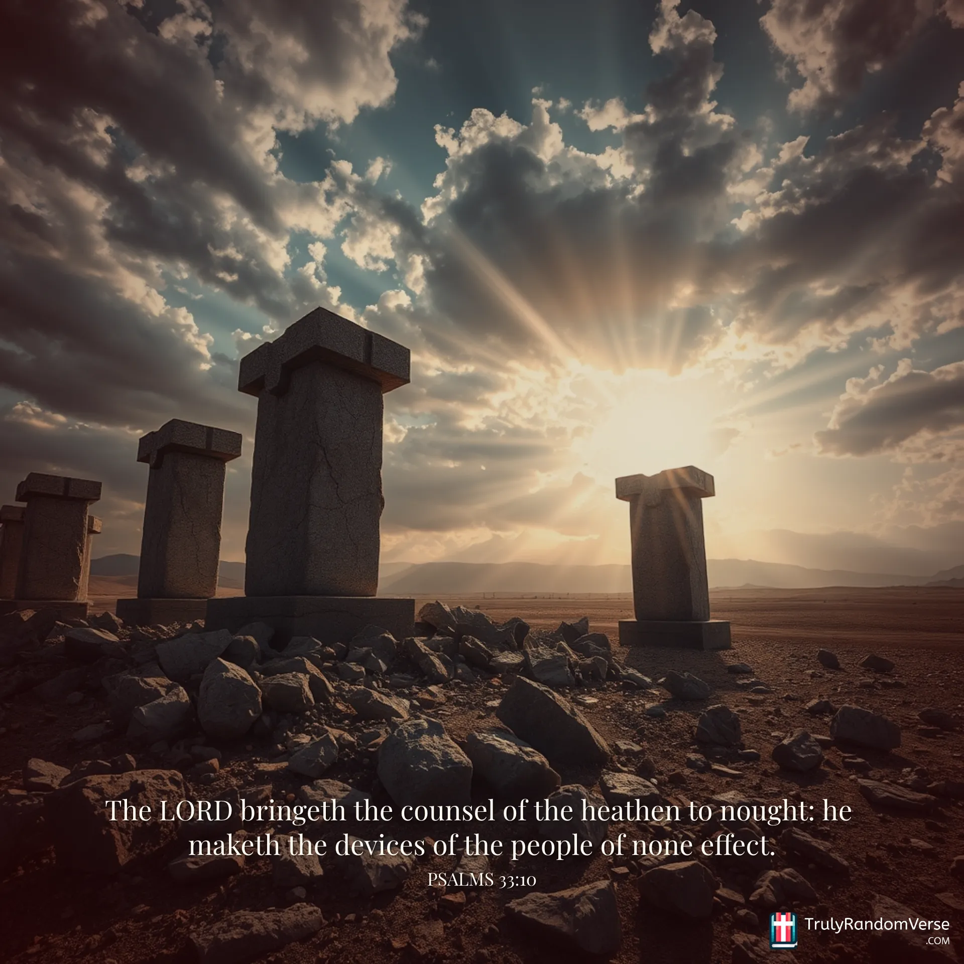Image for Psalms 33:10 by Anonymous