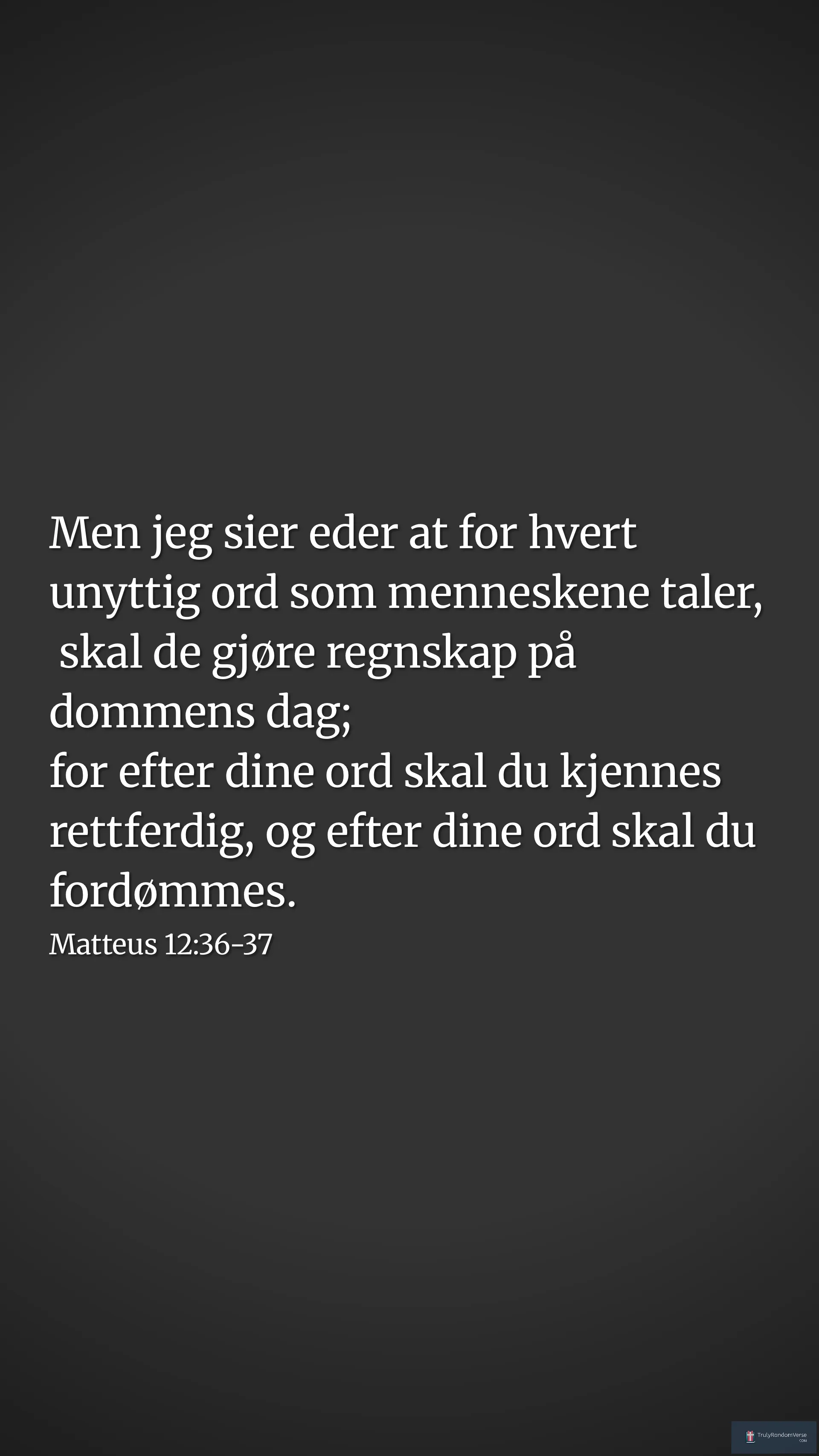 Image for Matteus 12:36-37