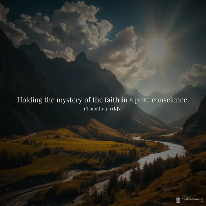 1 Timothy 3:9 (KJV)