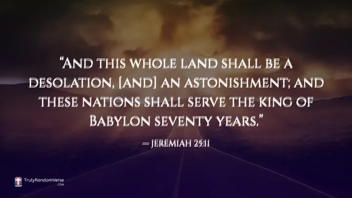 JEREMIAH 25:11