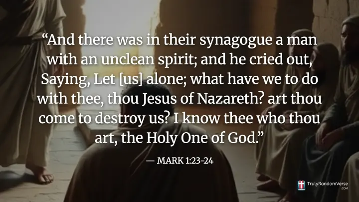Mark 1:23-24