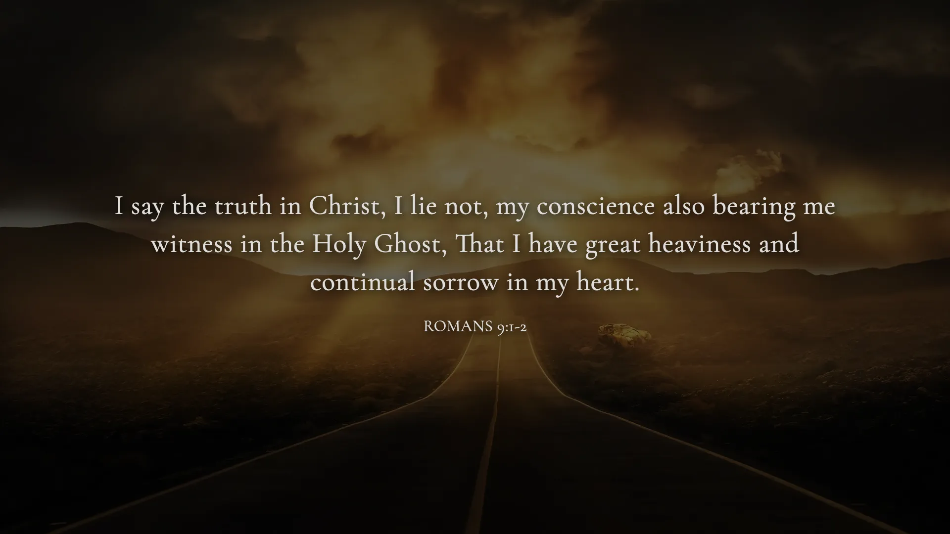 ROMANS 9:1-2