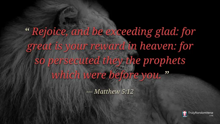 Matthew 5:12