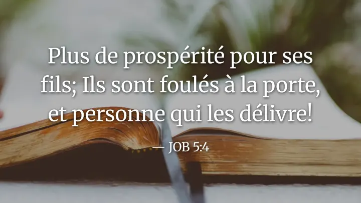 Job 5:4
